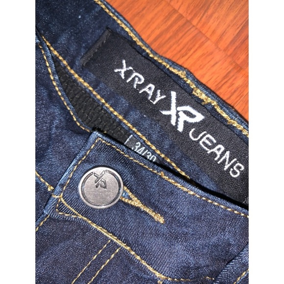 NWOT TEXTURED DARK BLUE X-RAY BOY JEANS - Picture 4 of 4